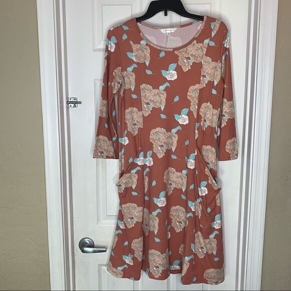 Downeast Floral Dress Size Medium - Picture 1 of 9